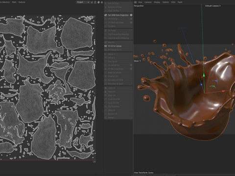 Chocolate Splash v15 3D Модель