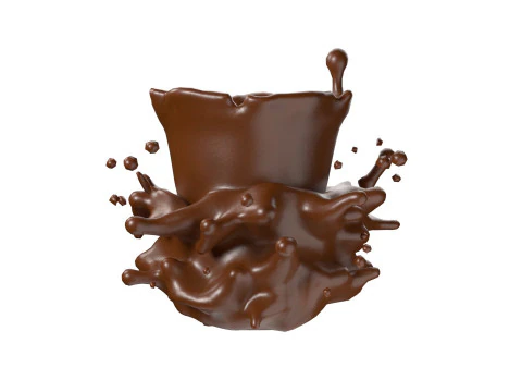 Chocolate Splash v16 3D Model