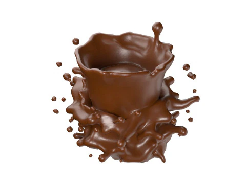 Chocolate Splash v16 3D Model