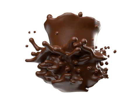 Chocolate Splash v16 3D Model