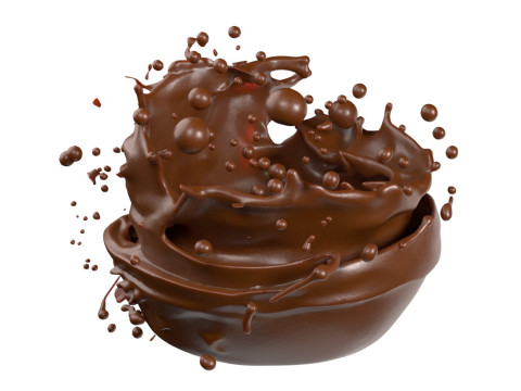 Chocolate Splash v17 3D Модель