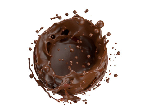 Chocolate Splash v17 Modelo 3D