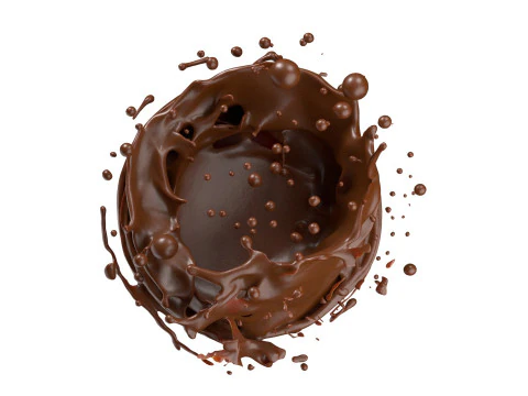 Chocolate Splash v17 3D Model