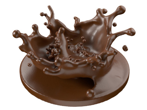 Chocolate Splash v18 3D Модель