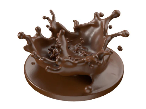 Chocolate Splash v18 3D Model