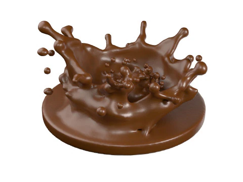 Chocolate Splash v18 3D Model