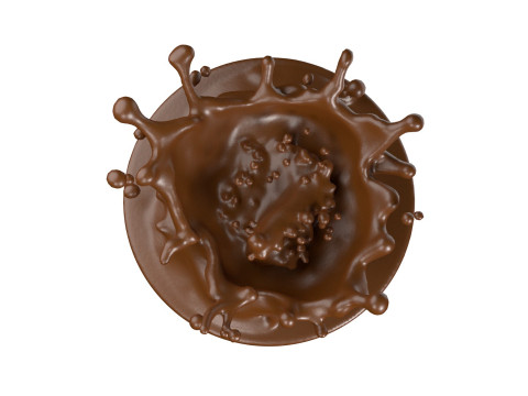 Chocolate Splash v18 3D 模型