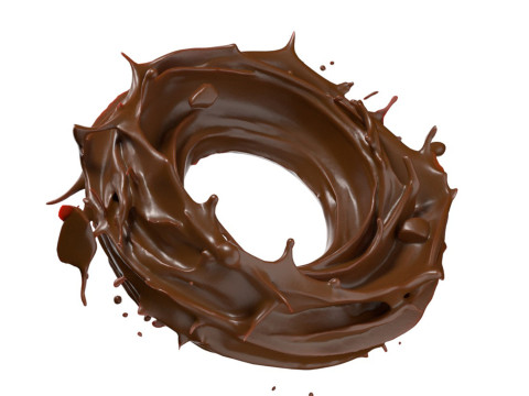 Chocolate Splash v19 3D Модель