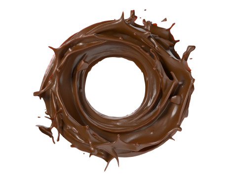 Chocolate Splash v19 3D 모델