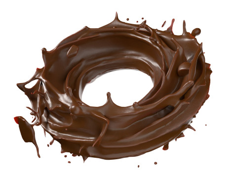 Chocolate Splash v19 3D 모델