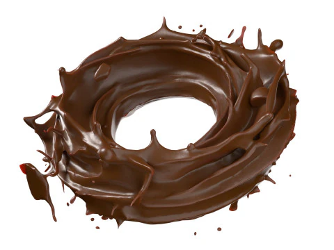 Chocolate Splash v19 3D Model