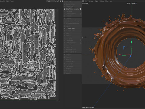 Chocolate Splash v19 3D 모델