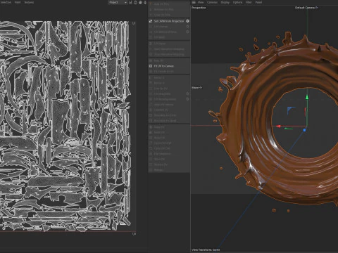 Chocolate Splash v19 3D Model