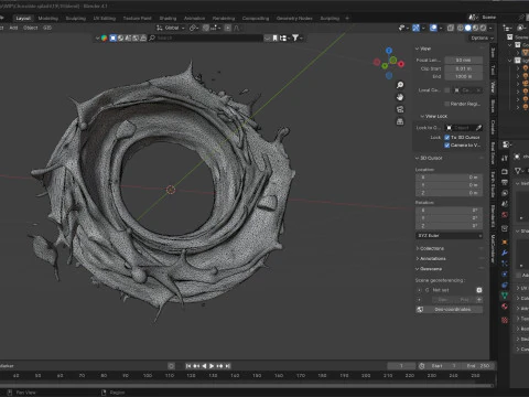 Chocolate Splash v19 3D Model