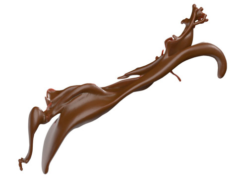 Chocolate Splash v20 3D Модель
