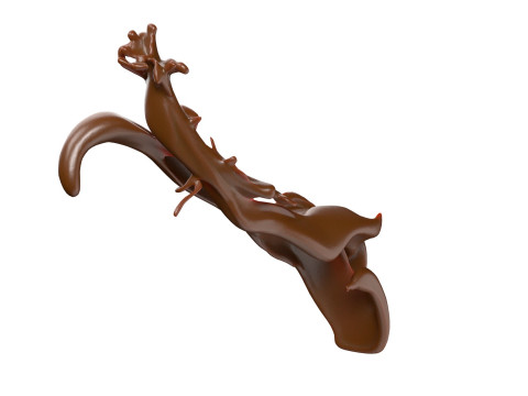 Chocolate Splash v20 3D Model
