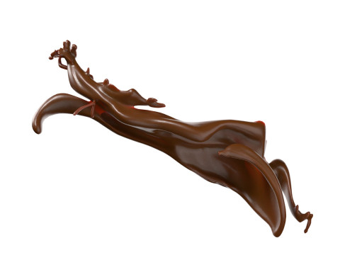 Chocolate Splash v20 3D Model