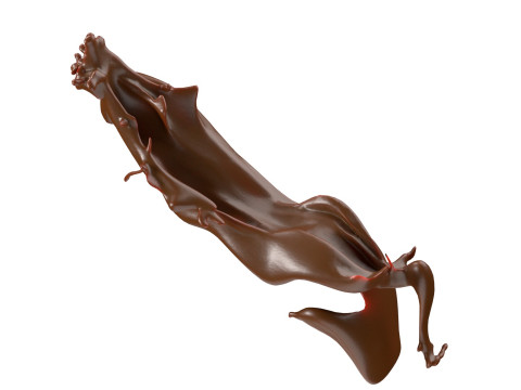 Chocolate Splash v20 3D Model