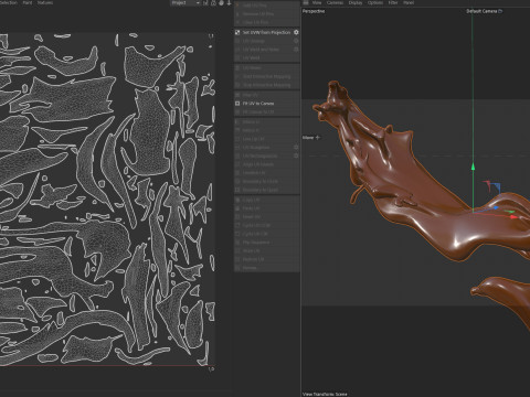 Chocolate Splash v20 3D Model