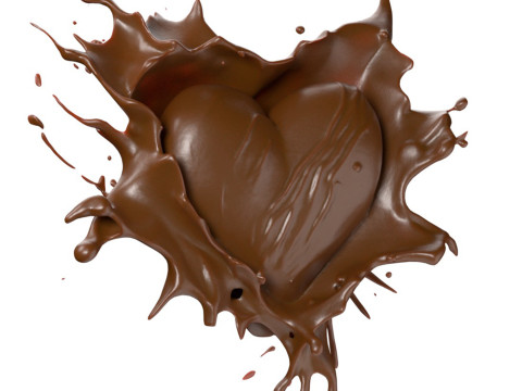 Chocolate Splash v21 3D Модель