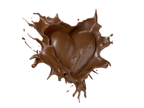 Chocolate Splash v21 3D Model