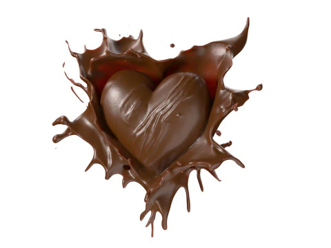 Chocolate Splash v21 3D Model