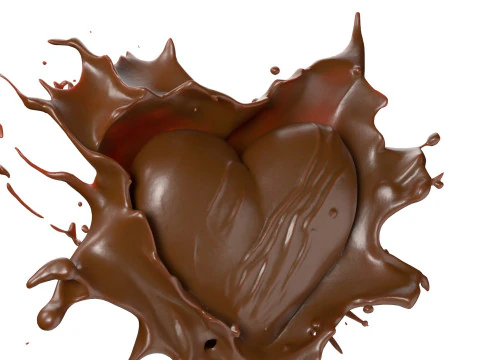 Chocolate Splash v21 3D Model