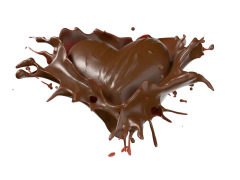 Chocolate Splash v21 3D Model