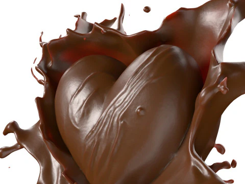 Chocolate Splash v21 3D Model