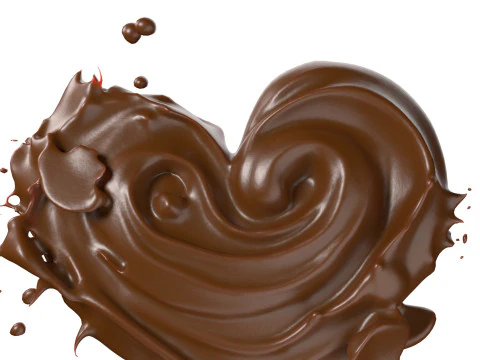 Chocolate Splash v22 3D Model