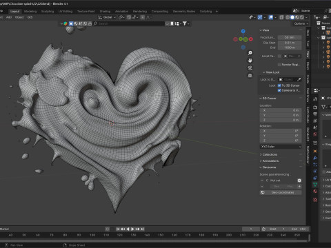 Chocolate Splash v22 Modelo 3D
