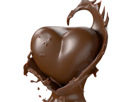 Chocolate Splash v23 3D Модель
