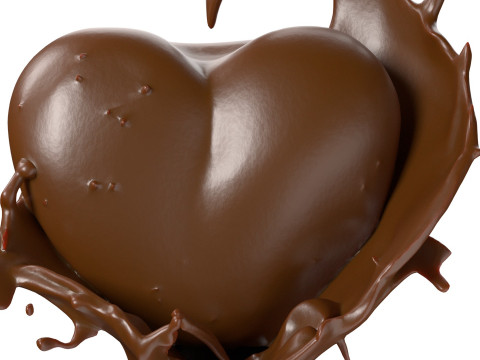 Chocolate Splash v23 3D Model