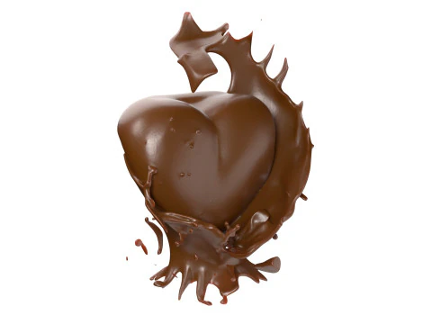 Chocolate Splash v23 3D Model