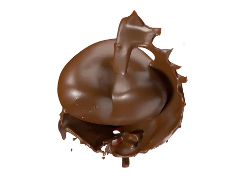 Chocolate Splash v23 3D Model
