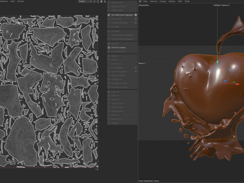 Chocolate Splash v23 3D Model