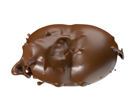 Chocolate Splash v24 3D Model