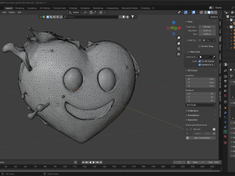 Chocolate Splash v24 3D Model