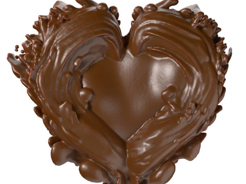 Chocolate Splash v25 3D Модель