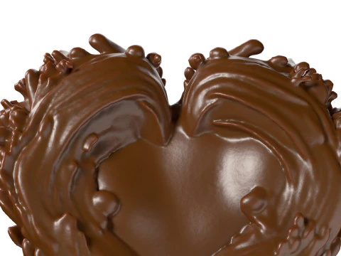Chocolate Splash v25 3D Model