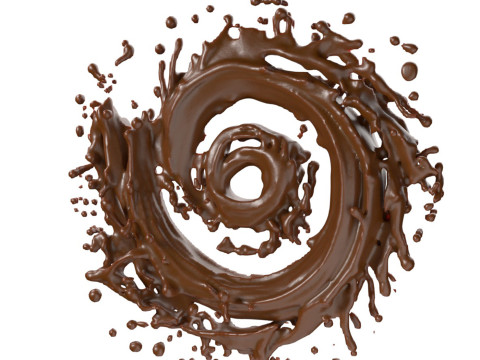 Chocolate Splash v27 3D Модель