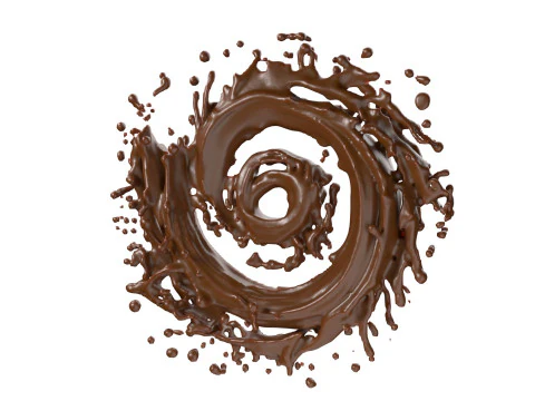 Chocolate Splash v27 3D Model