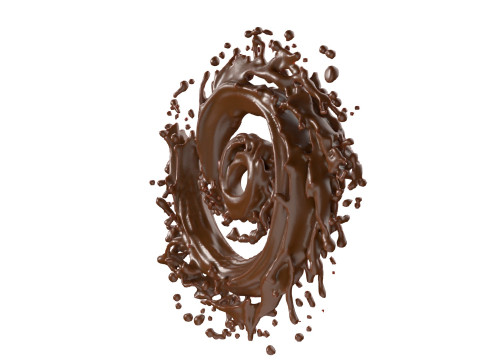 Chocolate Splash v27 3D Model