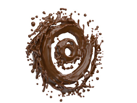 Chocolate Splash v27 3D Model