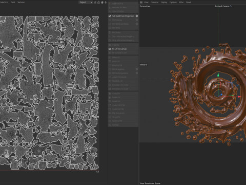 Chocolate Splash v27 3D Model