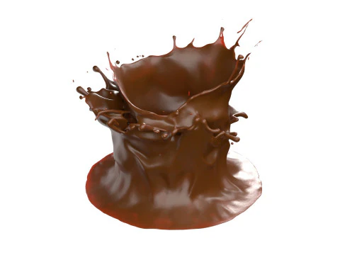 Chocolate Splash v28 3D Model