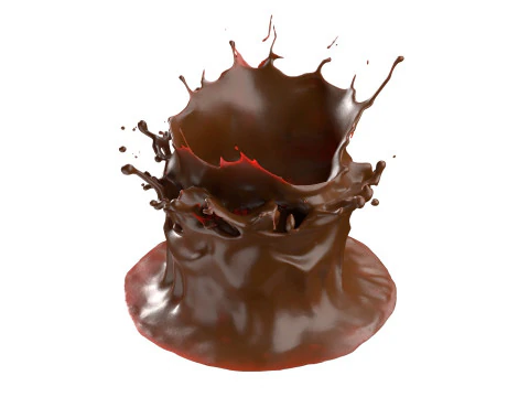 Chocolate Splash v28 3D Model