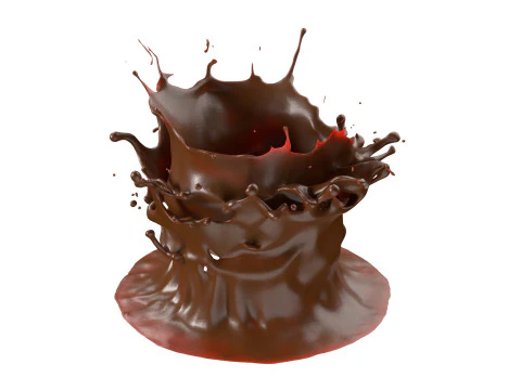 Chocolate Splash v28 3D Model