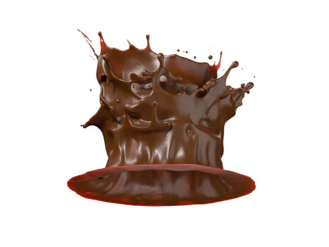 Chocolate Splash v28 3D Model