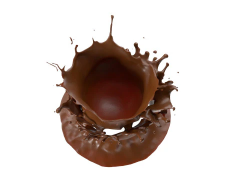Chocolate Splash v28 3D Model